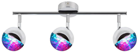 LED wall lamp 3x3W RGB PARTY 93-67777 CHROM strip