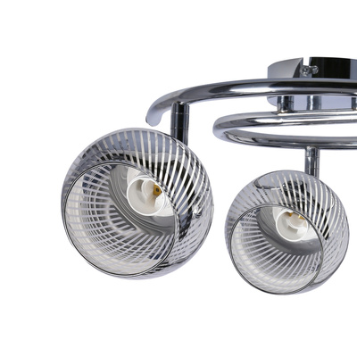 Plafoniera spirala 3X10W E14 LED crom FORT 98-62833
