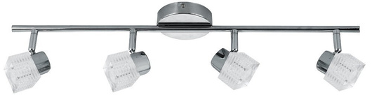 Lampa sufitowa ścienna chrom listwa 4x40W G9 Malachit Candellux 94-31689