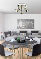 Plafoniera plafon 3X50W GU10 sat nichel-crom ARKON 98-60051