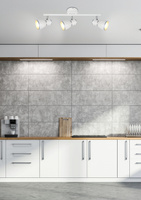 Applique bande 3X40W E14 blanc/chrome 93-63403