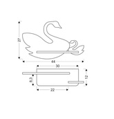 Applique murale étagère LED 5W SWAN 21-05557