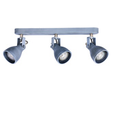 Lampa ścienna listwa 3X40W GU10 szary mat ASH 93-64301