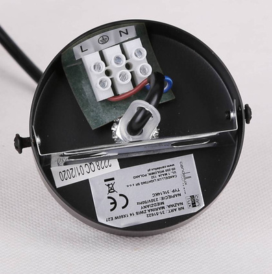 Suspension en cuivre avec abat-jour miroir en verre Marina Candellux 31-51622