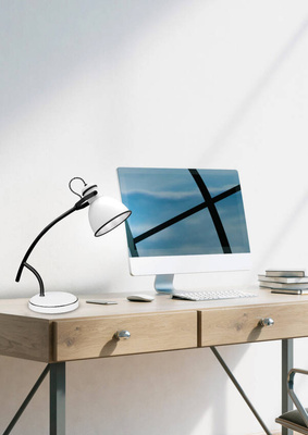 Table lamp white black slanted Zumba 41-72085