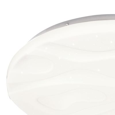 Plafonnier Nevada plafonnier blanc 24w led 38,5 cm effet ciel