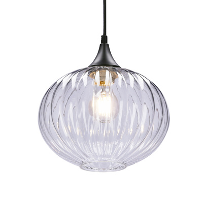 Lampe suspendue noir/clair 240mm Exeter Ledea 50101276