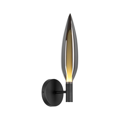 Nordic wall light glass grey smoked 1x5W G9 for living room