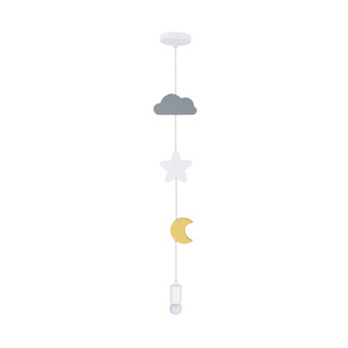MOON SC HÄNGELAMPE 1X20W E27 IQ KIDS MISCHFARBE