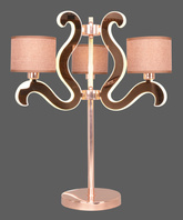 Lampa stołowa świecące ramiona x3 LED miedziana Ambrosia Candellux 43-33925