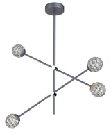 CEILING LAMP HANGING CANDELLUX APETI PAKSOS G9 LED GRAY