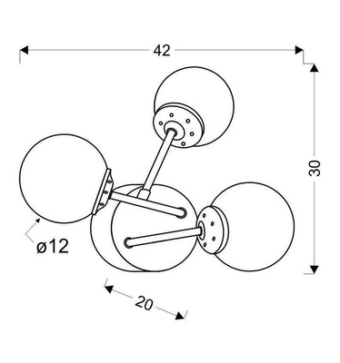 Wall lamp chrome wall lamp 3xE14 Best 23-72849