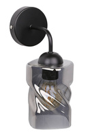 Applique abat-jour en verre fumé noir Felis 21-00125