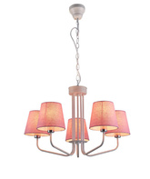 Lampe lustre rose 5xE14 York Ledea 50205094