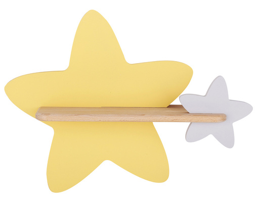 Aplică LED 5W pentru un copil galben-gri Star Candellux 21-75611