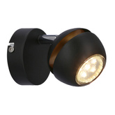 Boni wall lamp 1x3w gu10 led black