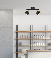 Boni strip 2x3w gu10 led black