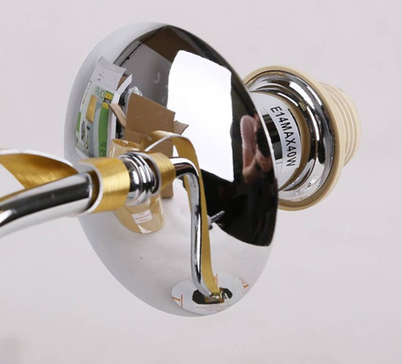 Applique chrome / fil d'or abat-jour E14 40W Diva Candellux 21-55040