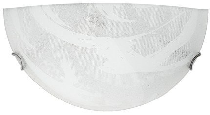 Deckenleuchte aus grauem und weißem Glas 60W E27 Lunar Candellux 11-95148