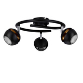 Boni spirala 3x3w gu10 led negru