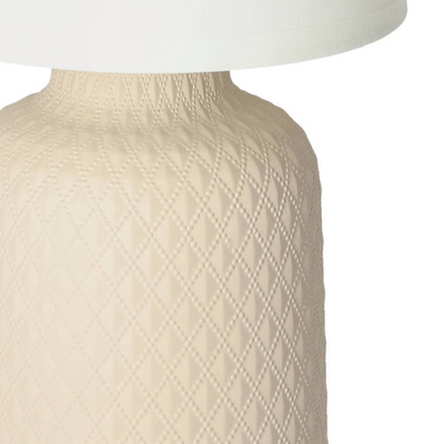 Lampa stołowa beżowa ceramika nocna Iner 41-79879