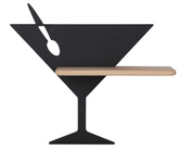 Applique murale lampe d'étagère LED noire Piccolo 21-03577