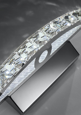 Kinkiet łazienkowy chrom z kryształami LED 8W Arande Candellux 20-32683