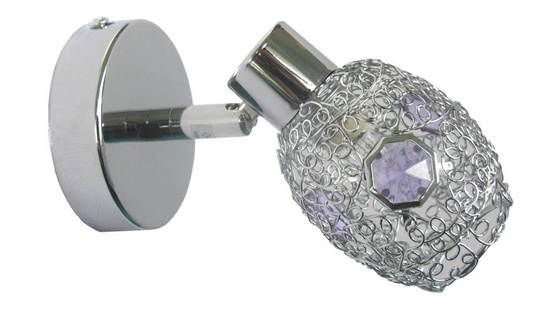Applique Candellux 91-56187 Applique dorée 1X40W G9 chrome violet