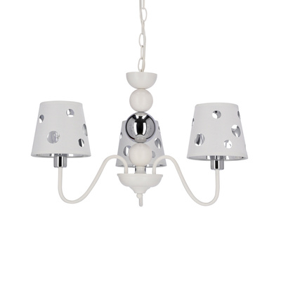 Żyrandol biały lampa wisząca 3xE14 Batley Ledea 50203109