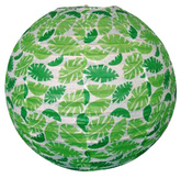 Abajur hârtie verde cu bile frunze 35cm Cocoon Candellux 70-94011