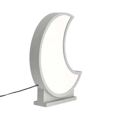 lampă de masă moon pentru copii led iq kids gri