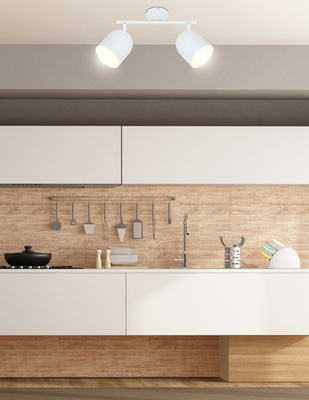 Lampă de perete/plafon alb 2xE27 Azuro 92-63250