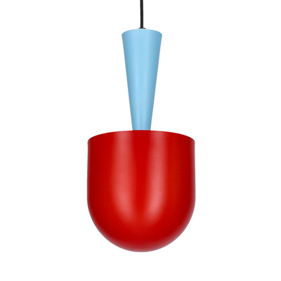 Lampa wisząca czerwona/niebieska E27 Visby Ledea 50101164