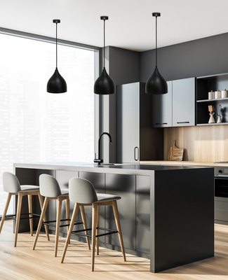 HÄNGELAMPE YSTAD 170mm LEDEA 50101268 E27 40W METALL SCHWARZ