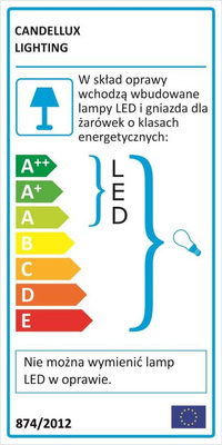 WANDLAMPE WANDLAMPE CANDELLUX APETI SARIA LED+8W LED SCHWARZ GOLD