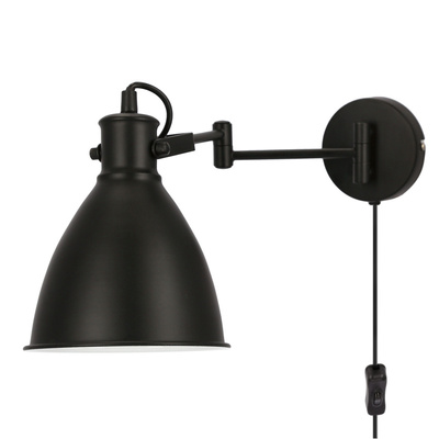 Aplic negru reglabil 1xE27 Espera 21-85238