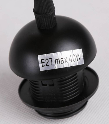 Pendelleuchte aus schwarzem/bernsteinfarbenem Glas Felis 31-00156