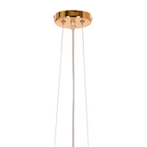 Plafoniera bilă de cupru din tuburi metalice E27 Abros Candellux 31-09074