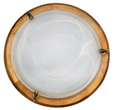 Plafonnier Candellux 4-70206 1030 Plafonnier albâtre chêne 2X60W