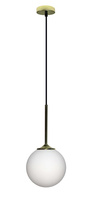 Hanging lamp gold / white ball 15cm Glasgow Ledea 50101279