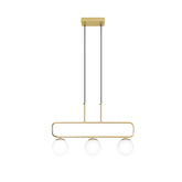 Hanging lamp brass white 3xG9 Jove 33-01573