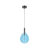Lampa suspendata balon sticla albastra LED 6W Lukka Ledea 50133210