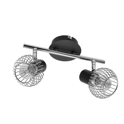 Wall lamp candellux oslo 92-61843 e14 black/chrome