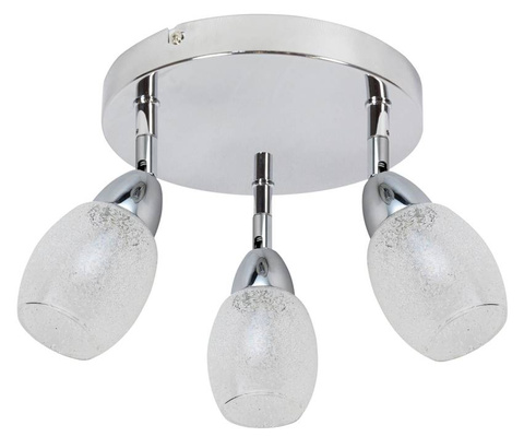 LED ceiling lamp SMD 3x6W 34cm RICO 98-67692 CHROME