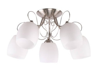 Chrome ceiling lamp 5x40W Amba Candellux 35-79251