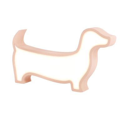 DOG LAMPA lampka stołowa LED IQ KIDS rózowy
