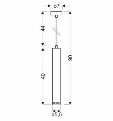 Hanging lamp wooden frame 25W GU10 40cm Tubo 31-78599