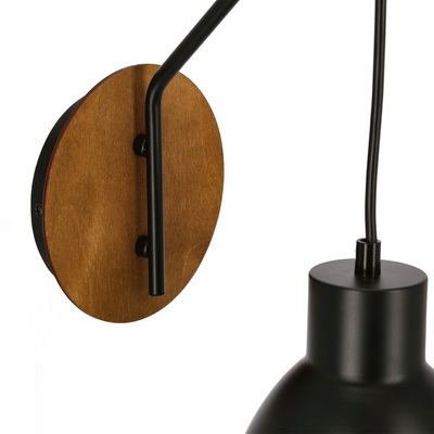Wall lamp 1xE27 black loft VARIO 21-73495