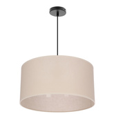 SHANTI pendant lamp black 1x40W E27 beige lampshade 31 38685