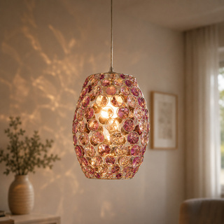 Plafoniera suspendata candellux corn 31-92536 e27 violet